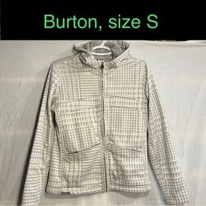 Burton zip up hoodie (size S)